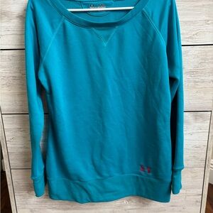 Under Armour Women's Aqua Blue Crew Neck Sweater